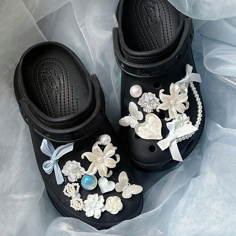 Croc Style Clog - Lint Vlinder Elegante Croc Charms 3D