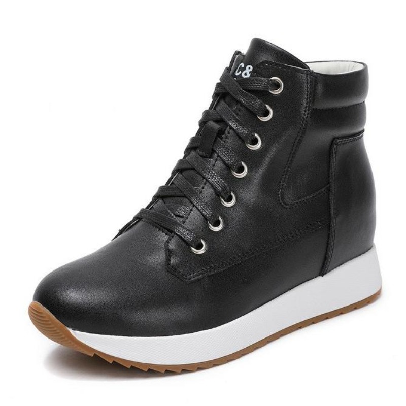 Mesh Sneaker Women - 7 Cm Echt Leer Vrouwen Enkellaarsjes