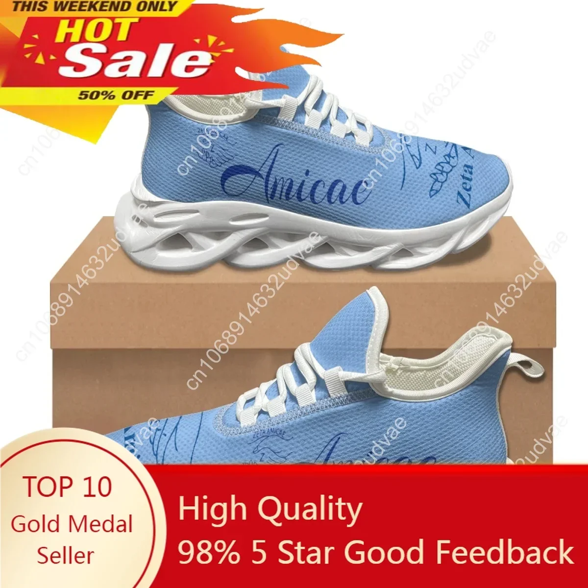 Mesh Sneaker Women - Zeta Amicae Nieuwe Trend 3D Print