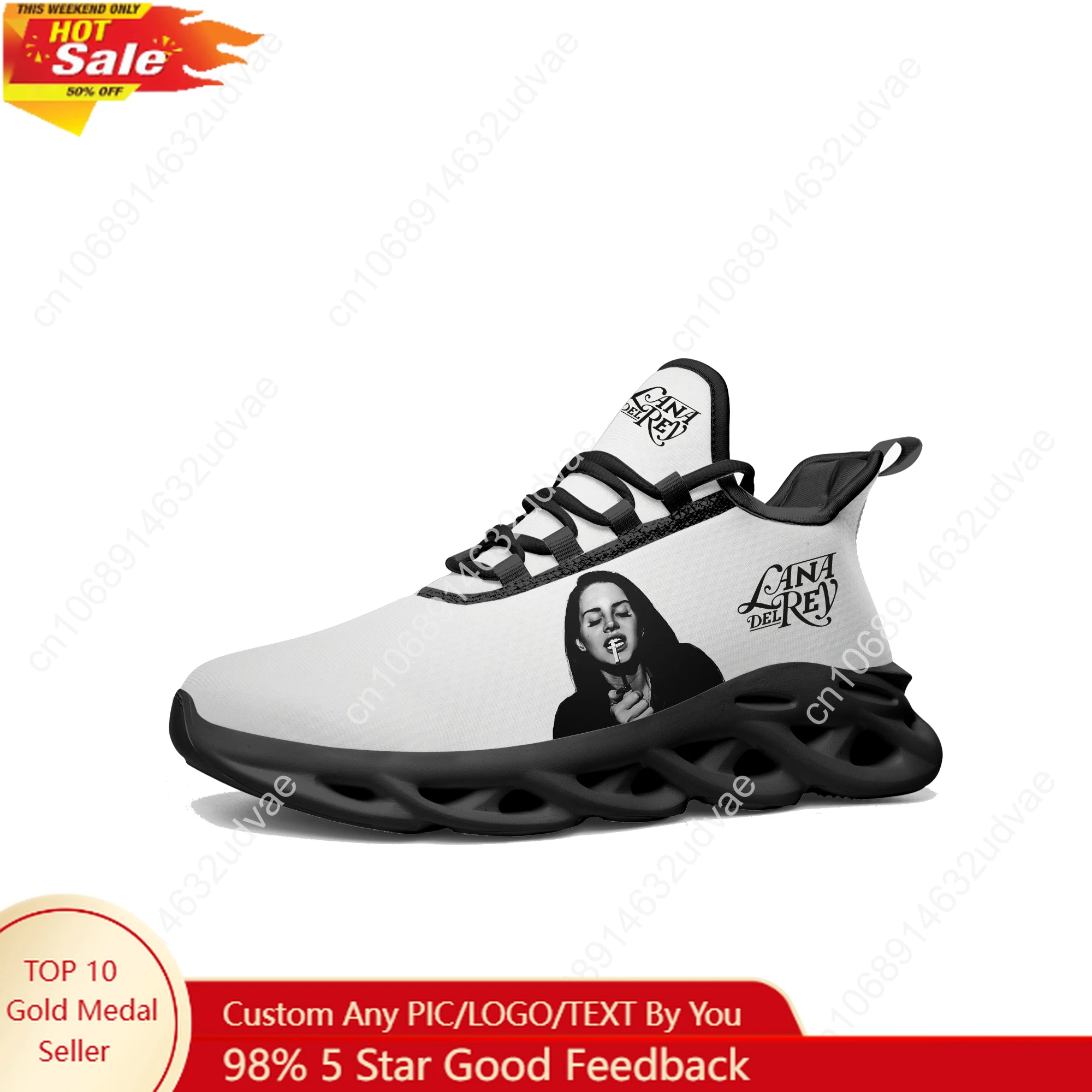 Mesh Sneaker Women - Lana Del Rey Singer Sports Sneakers