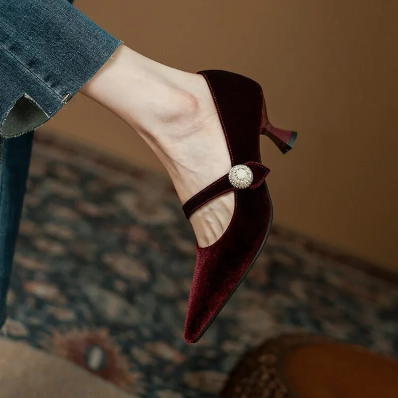 Wijnrode Mary Jane schoenen me - Women'S Heels recensie en prijs