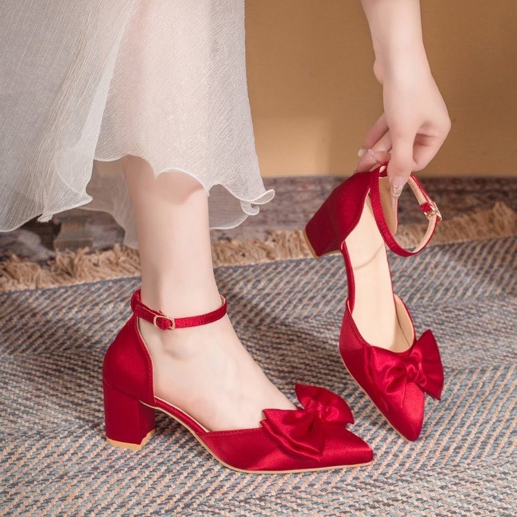 Bruidsschoenen met hoge hakken - Women'S Shoes Burgundy recensie en prijs