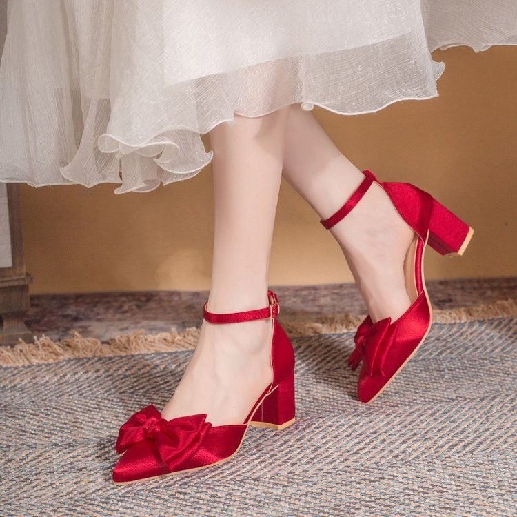 Bruidsschoenen met hoge hakken - Women'S Shoes Burgundy recensie en prijs