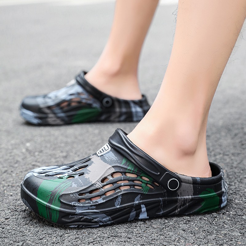 Mannen Zomer Camouflage Graffi - Croc Style Clog recensie en prijs