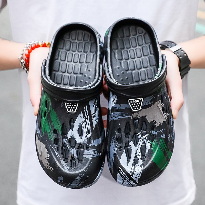 Mannen Zomer Camouflage Graffi - Croc Style Clog recensie en prijs
