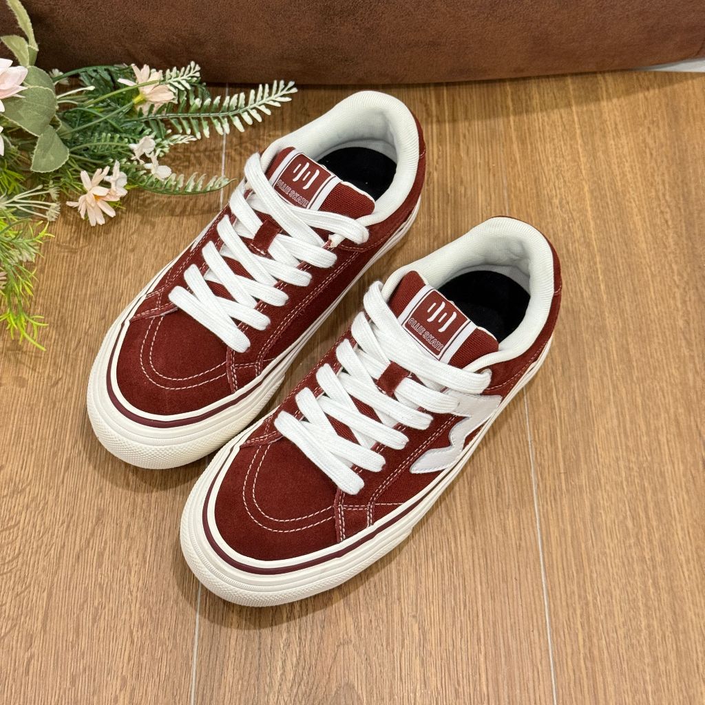 Ollieskate bordeauxrode suède  - Women'S Shoes Burgundy recensie en prijs
